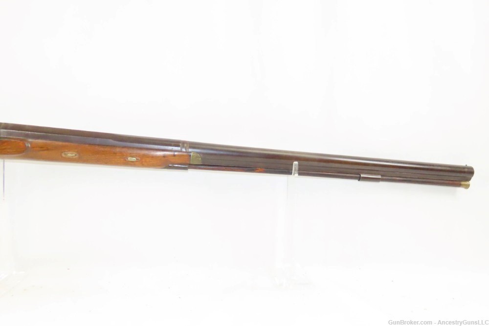 ENGRAVED Smith Marked ENGLISH Antique LARGE BORE Half Stock PERC. Shotgun  -img-4