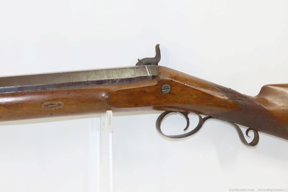 ENGRAVED Smith Marked ENGLISH Antique LARGE BORE Half Stock PERC. Shotgun  -img-14