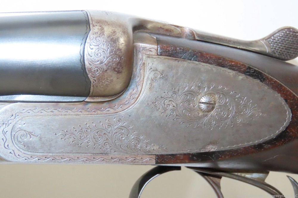 Engraved AUGUSTE FRANCOTTE Double Barrel 12 Gauge Hammerless Shotgun C&R   -img-5