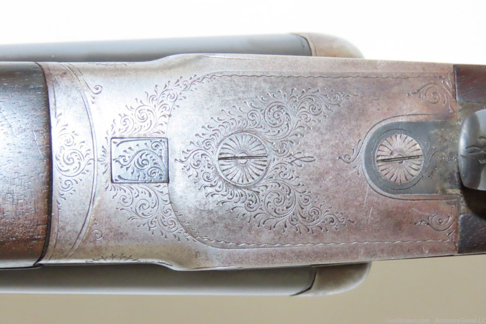 Engraved AUGUSTE FRANCOTTE Double Barrel 12 Gauge Hammerless Shotgun C&R   -img-7