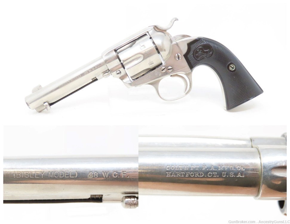 COLT First Generation BISLEY Single Action Army .38 Caliber C&R Revolver   -img-0