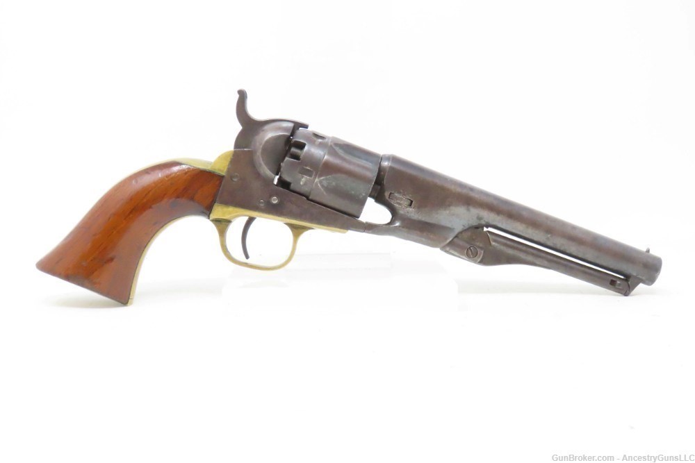 CIVIL WAR Era Antique COLT Model 1862 .36 Cal. Percussion POLICE Revolver  -img-15