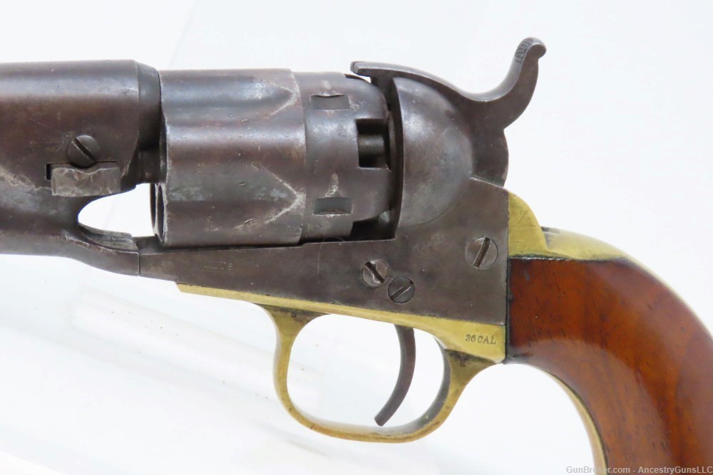 CIVIL WAR Era Antique COLT Model 1862 .36 Cal. Percussion POLICE Revolver  -img-3