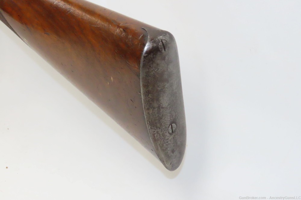 English Engraved ROBINSON & SON Antique 7 Gauge Shotgun Fowler PERCUSSION -img-18