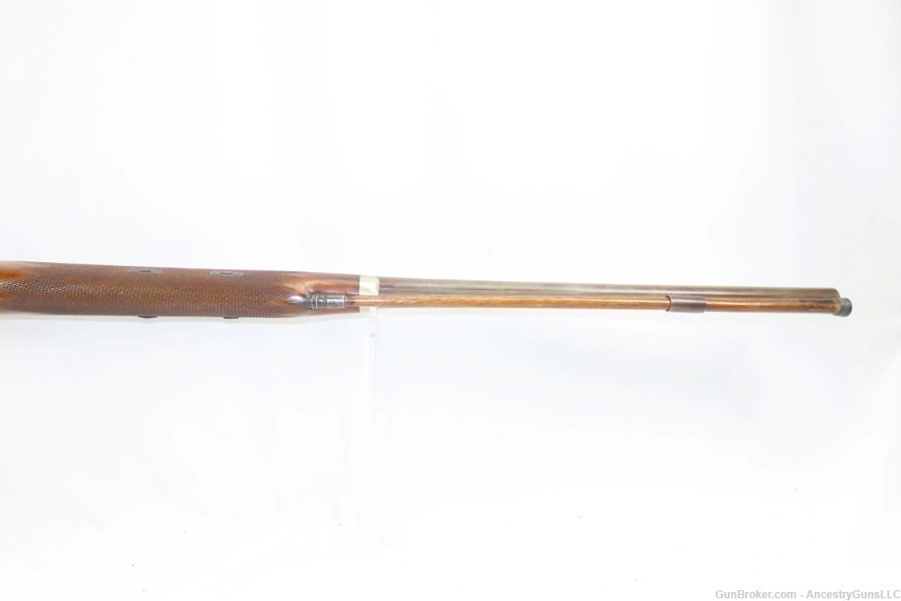 English Engraved ROBINSON & SON Antique 7 Gauge Shotgun Fowler PERCUSSION -img-8