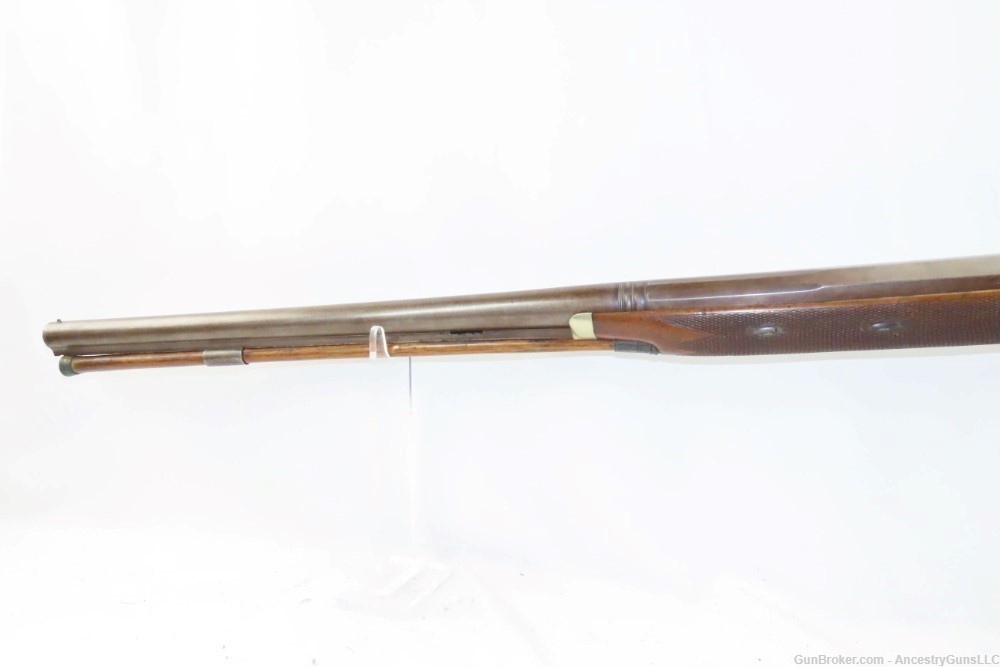 English Engraved ROBINSON & SON Antique 7 Gauge Shotgun Fowler PERCUSSION -img-16
