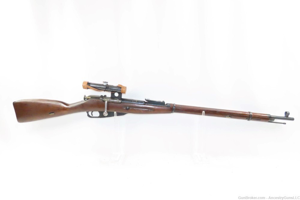 WORLD WAR II Era Soviet IZHEVSK Model 91/30 Mosin-Nagant SNIPER Rifle C&R  -img-1