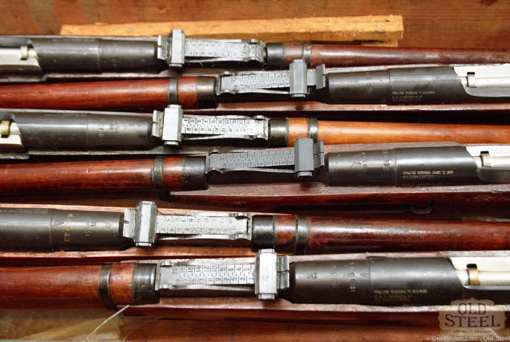 Crate of WW2 Era Mosin Nagant Rifles C&R W/ Accessories-img-48