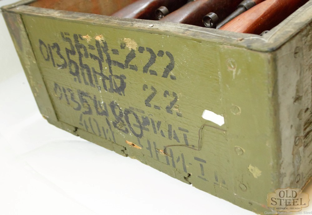 Crate of WW2 Era Mosin Nagant Rifles C&R W/ Accessories-img-53