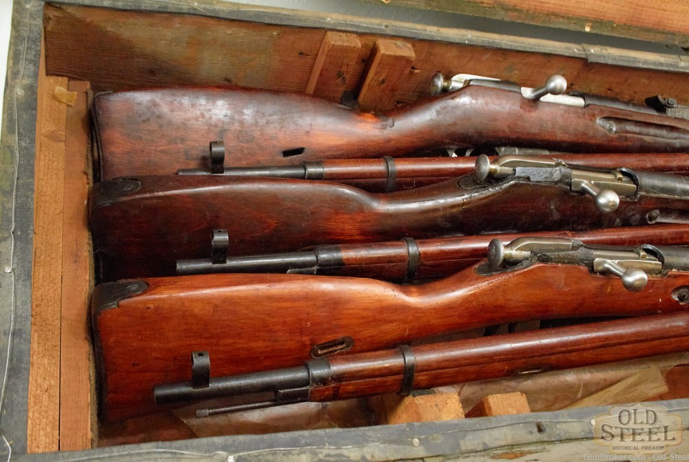 Crate of WW2 Era Mosin Nagant Rifles C&R W/ Accessories-img-31