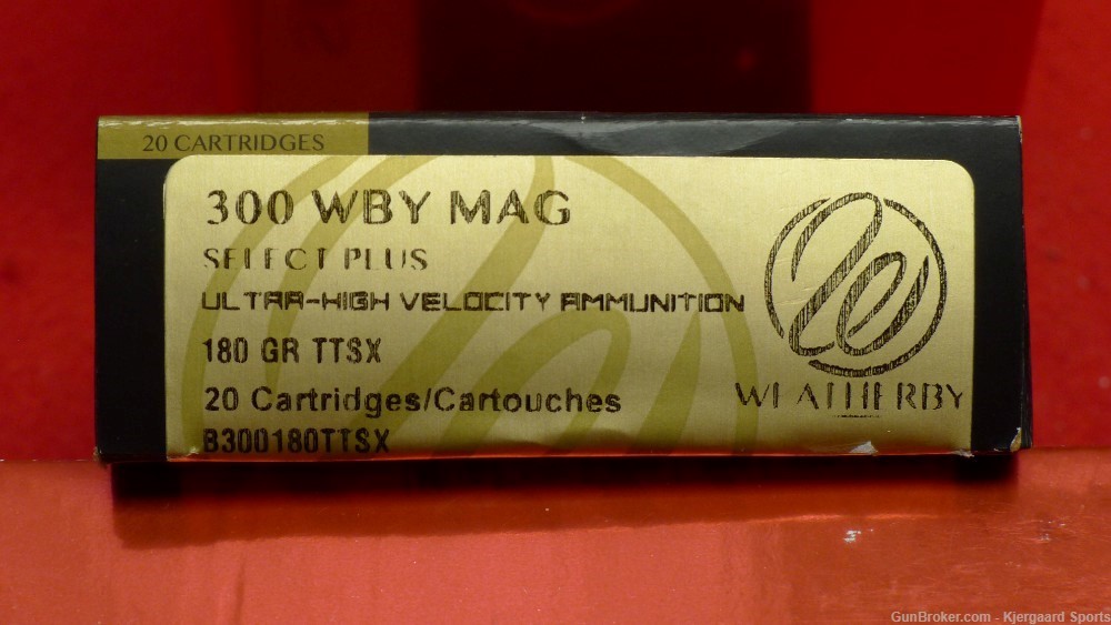 300 Wby Mag Weatherby Select Plus 180gr Barnes TTSX 20rd-img-0