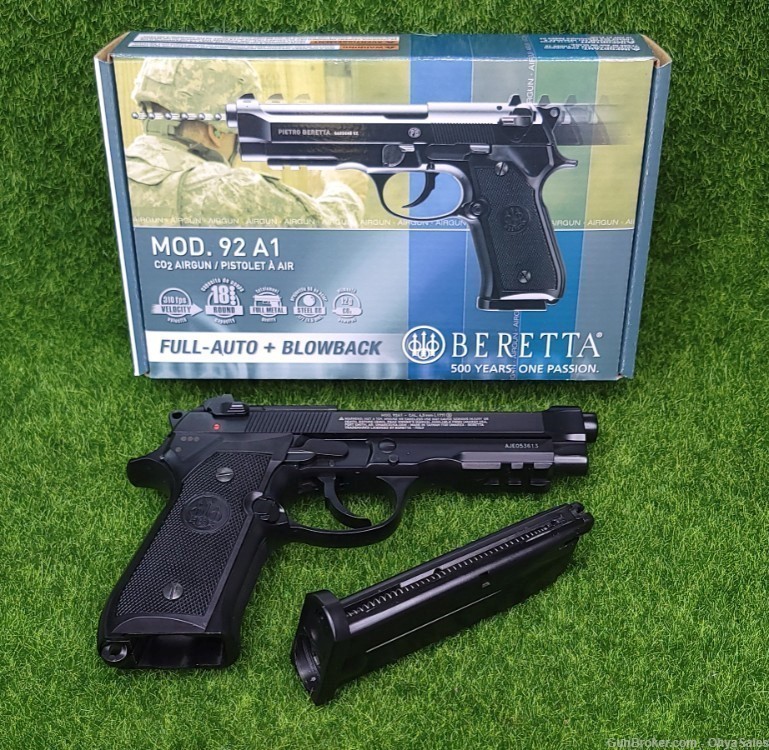 Umarex Beretta M92 A1 CO2 Full-Auto BB Air Gun Pistol, 310FPS - 2253017-img-0