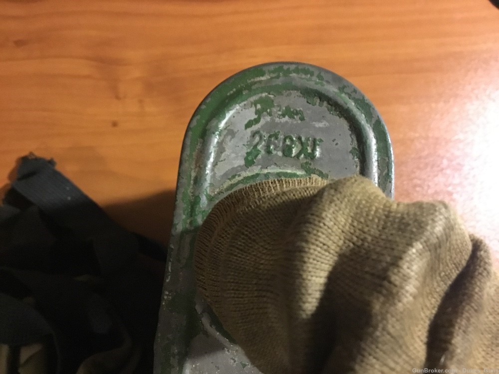 WW I M1917 US ARMY SBR Gas mask +carry bag w/manual (green can)-img-3