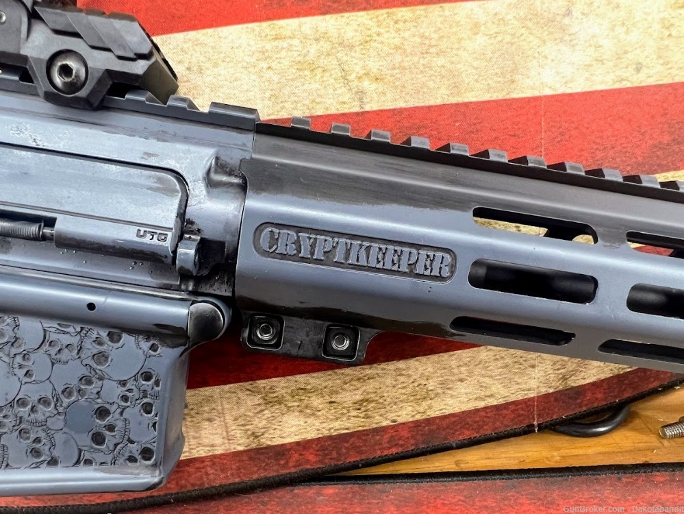 CryptKeeper AR-15 30rd Battleworn, camo, Engraved and Cerakote-img-6