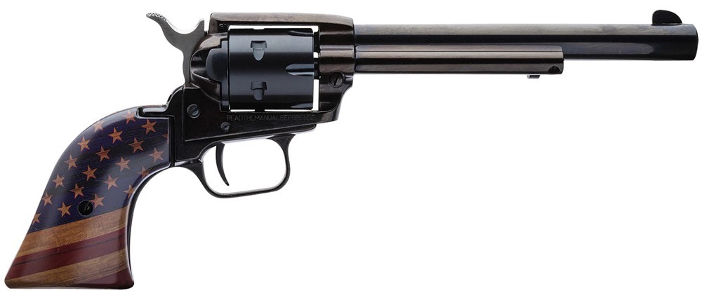 Heritage Mfg Rough Rider US Flag 22 LR Revolver 6.50 6 Shot Black Oxide RR2-img-0