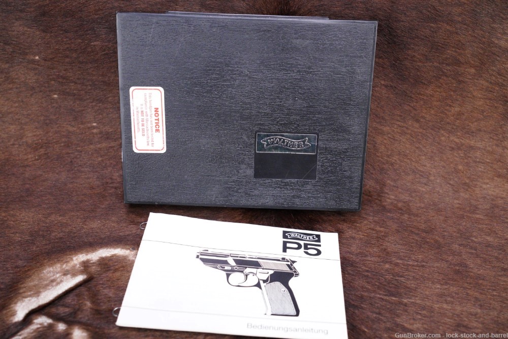 Walther Model P5 9mm Luger SA/DA Semi-Automatic Pistol w/ Box, 1998 NO CA-img-22
