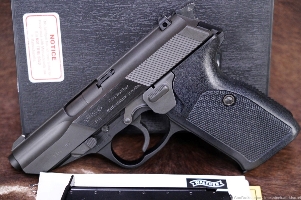Walther Model P5 9mm Luger SA/DA Semi-Automatic Pistol w/ Box, 1998 NO CA-img-3