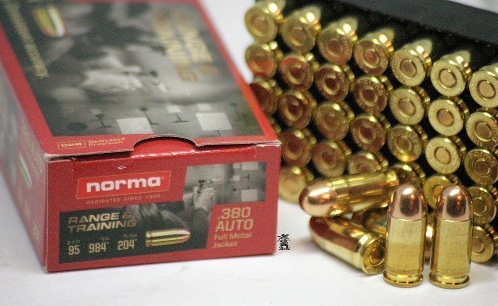 380 NORMA Auto FMJ 95 Grain 50 RDS 380 Brass Practice Ammo-img-2