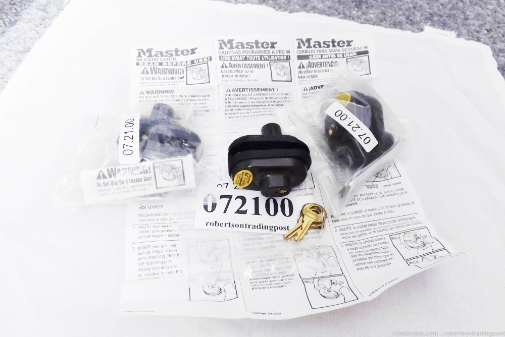 Master US Made  Smith & Wesson Trigger Locks Pre-2002 M90 Correct Pre-Lock-img-1