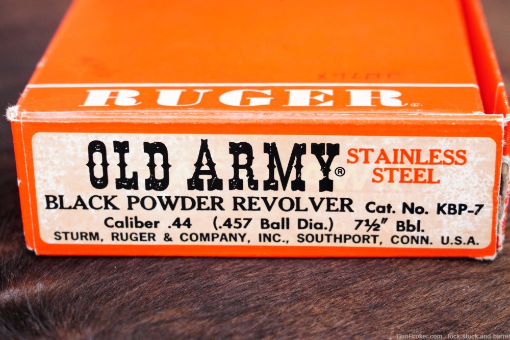 Ruger Old Army .44 Cal 7.5” Black Powder SA Percussion Revolver ATF Modern-img-20