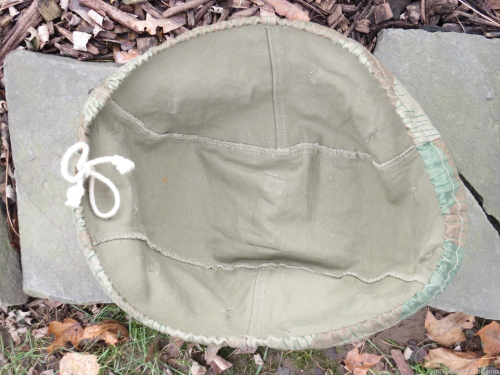 WWII GERMAN SPLINTER HELMET COVER LARGER SIZED REPRODUCTION-img-6