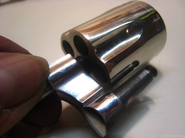 S&W .38 special Cylinder & yoke. Beautiful Nickel 60 649 36 38 49 642 442-img-1