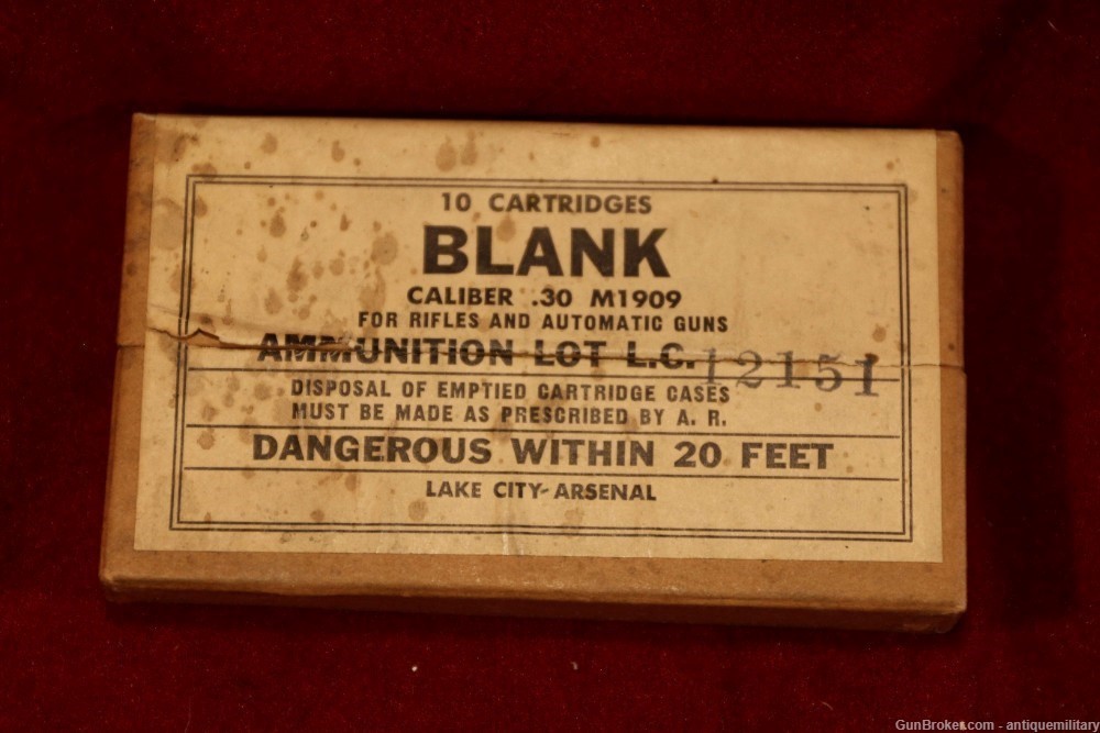 US Box of Unusual Blanks - 10 Rounds - Lake City 1953 - .30-06-img-0