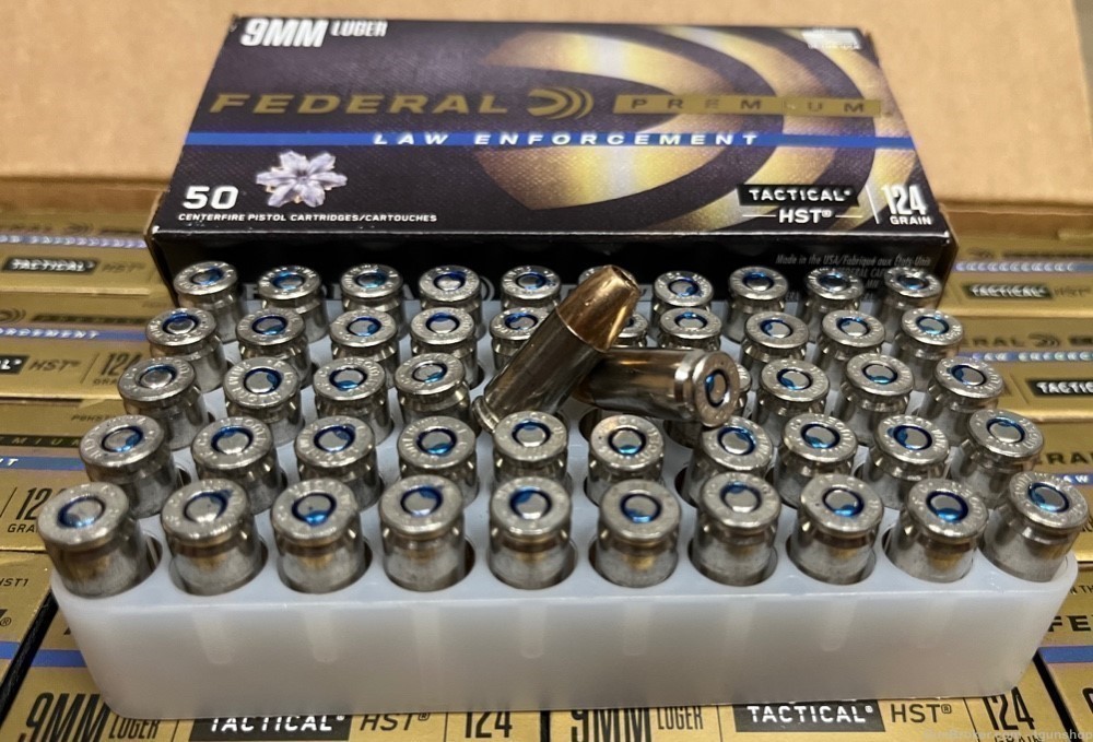 Federal HST 9mm 124 JHP LE HST Tactical LE 1000 round boxes -img-4
