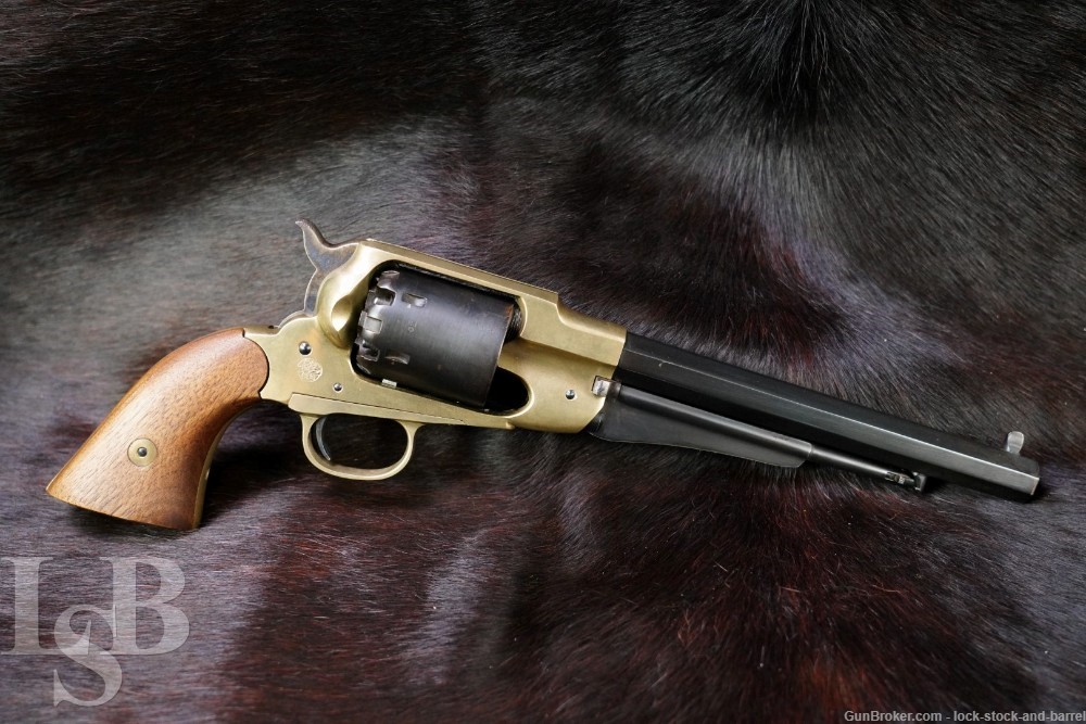 CVA/ASM 1858 Brass Frame .44 Cal 8” Percussion Revolver, ATF Antique-img-0