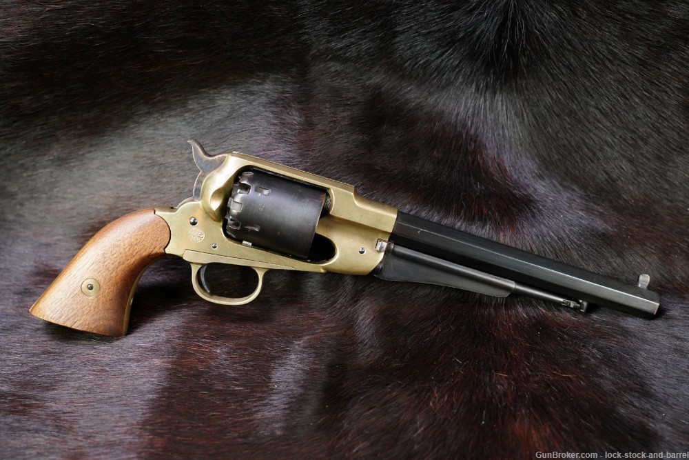 CVA/ASM 1858 Brass Frame .44 Cal 8” Percussion Revolver, ATF Antique-img-2