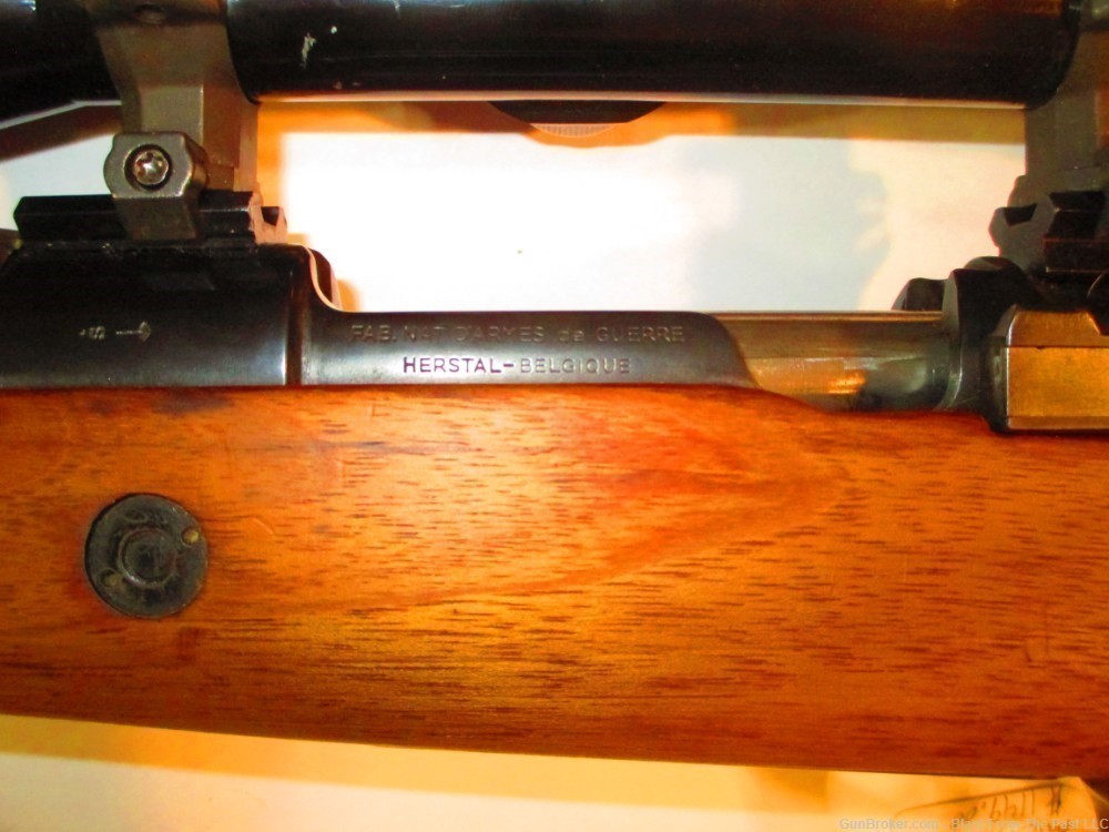 Belgian Mle. 50 Mauser in 30-06 with high end scope. -img-4