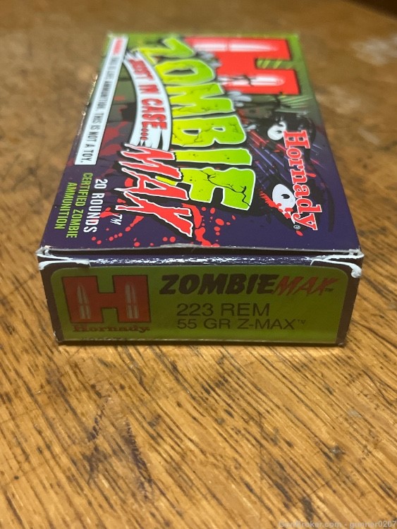 20 Rounds Hornady Z Max Zombie 55 grain polymer tipped rifle ammo -img-1
