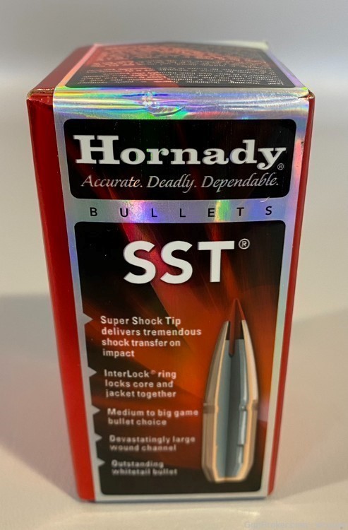 HORNADY SST 270 CAL .277" 130GR POLY TIP BOAT TAIL BULLETS; 100 COUNT-img-1