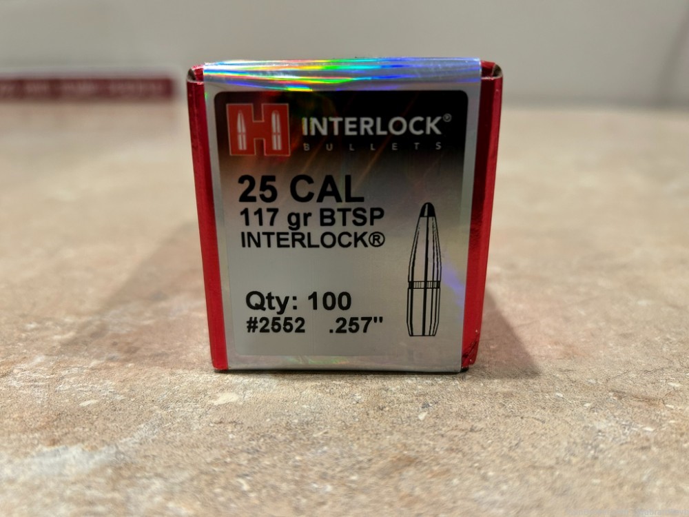 25 Cal .257 117 gr InterLock® BTSP Item #2552 | 100/Box-img-0