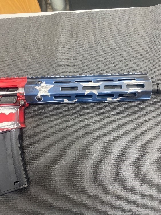 Troy AR pistol 10 inch 556 A3 American flag cerakote NIB-img-4