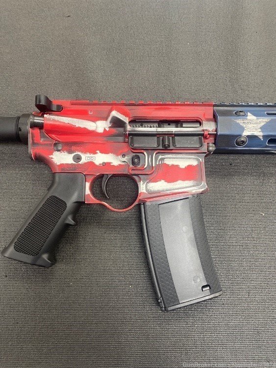 Troy AR pistol 10 inch 556 A3 American flag cerakote NIB-img-3