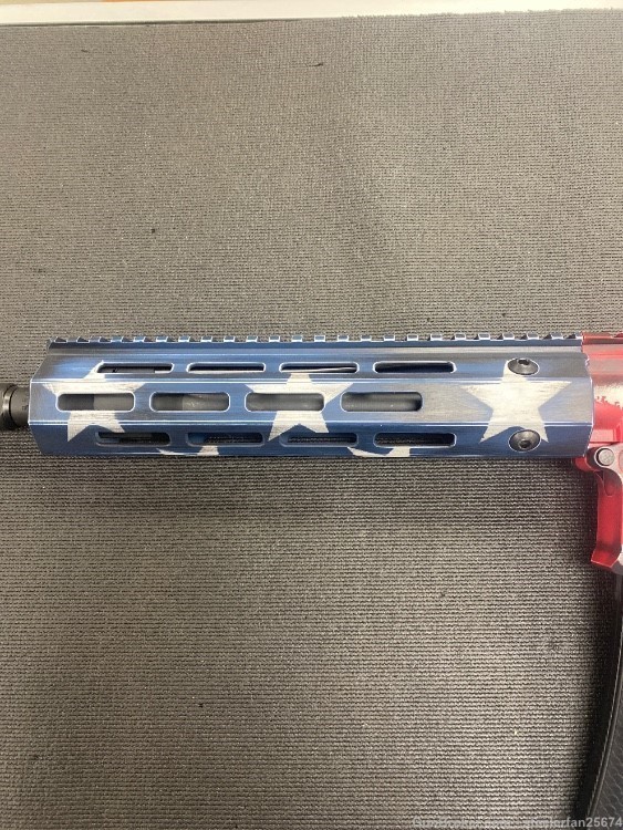 Troy AR pistol 10 inch 556 A3 American flag cerakote NIB-img-2