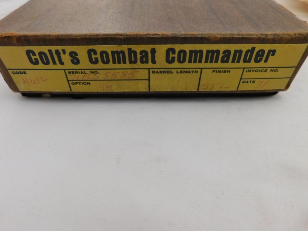 1971 Colt Combat Commander Steel Frame NIB-img-2
