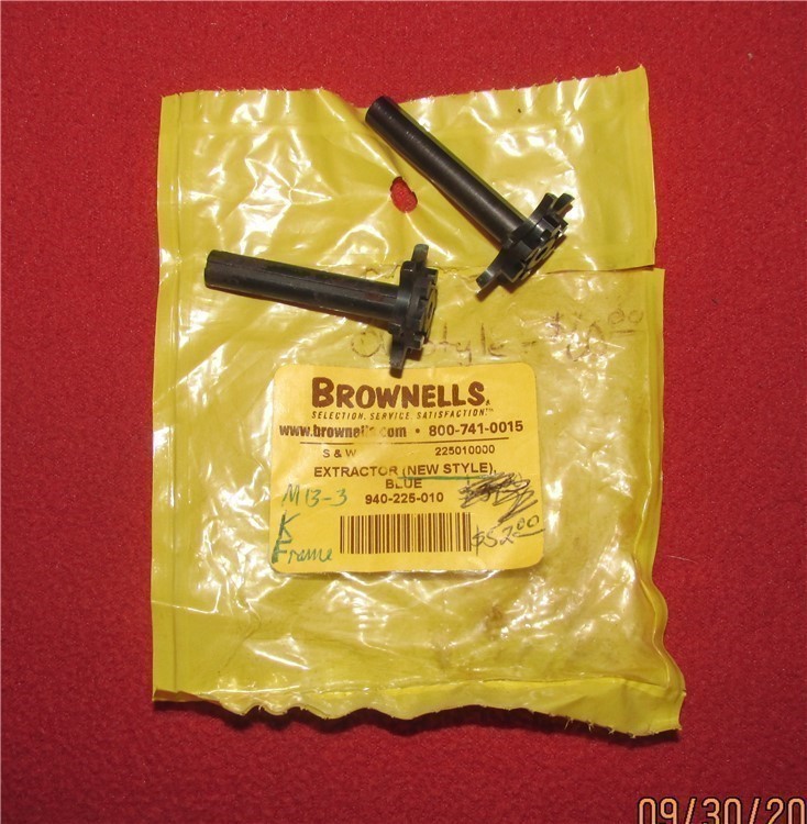 2 New Smith & wesson K frame blue extractors from Brownells-img-0