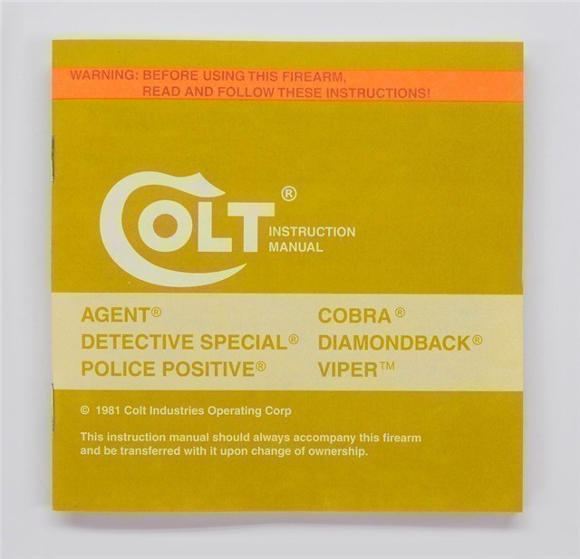 Colt D Frame Manual, Repair Stations List 1981-img-1