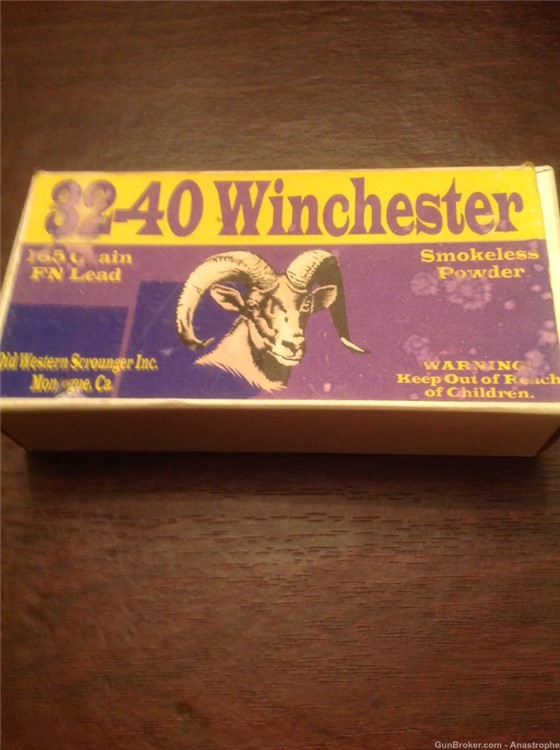 Old Western Scrounger 32-40 Winchester ammunition ammo-img-0