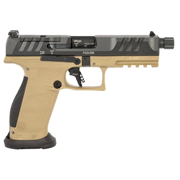 Walther Arms PDP Pro SD 9mm 5.1" Tan Optic-Ready Full Size w/(3)18rd Mags-img-0