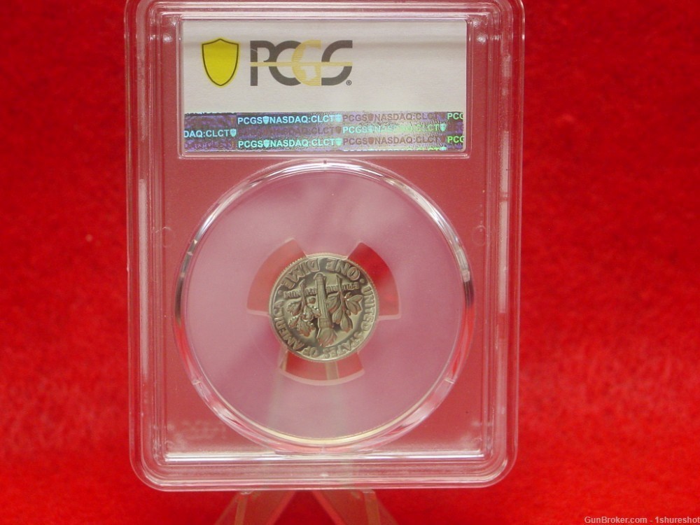 1970-S ROOSEVELT DIME TEN 10 CENTS PCGS PF69 UNCIRCULATED NICE COIN-img-1