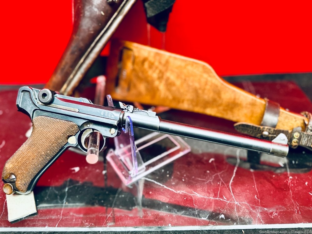 WW1 German DWM Model-1914 COMPLETE Artillary Luger RIG! 100% MATCHING #'s!-img-10
