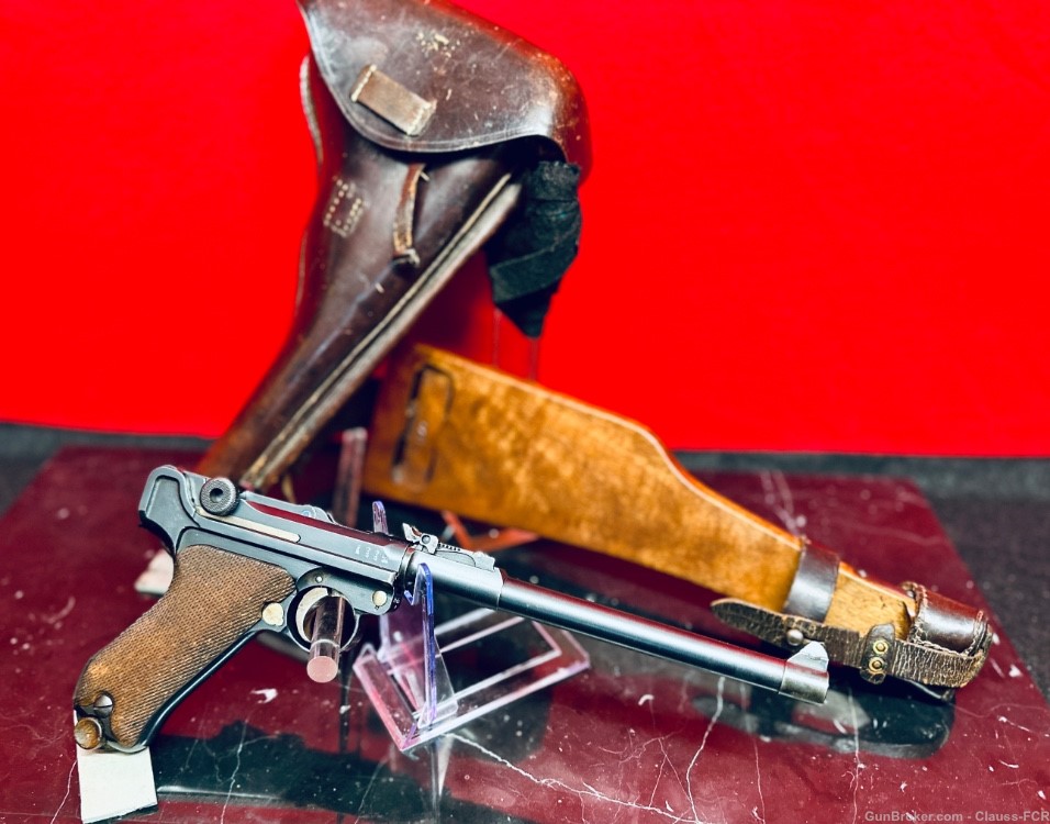 WW1 German DWM Model-1914 COMPLETE Artillary Luger RIG! 100% MATCHING #'s!-img-67