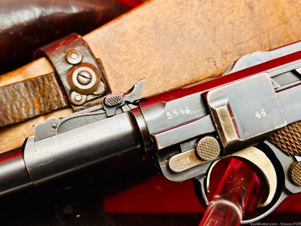 WW1 German DWM Model-1914 COMPLETE Artillary Luger RIG! 100% MATCHING #'s!-img-21