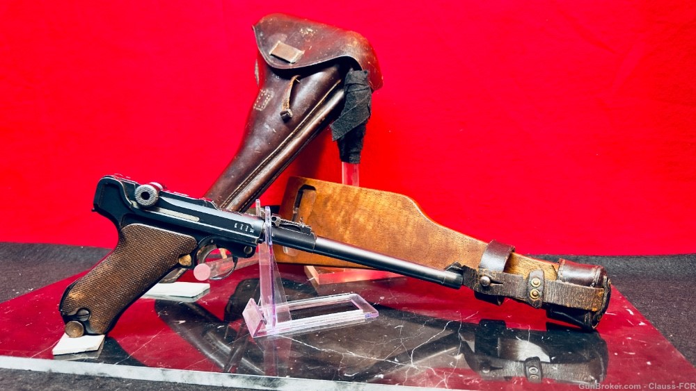 WW1 German DWM Model-1914 COMPLETE Artillary Luger RIG! 100% MATCHING #'s!-img-107