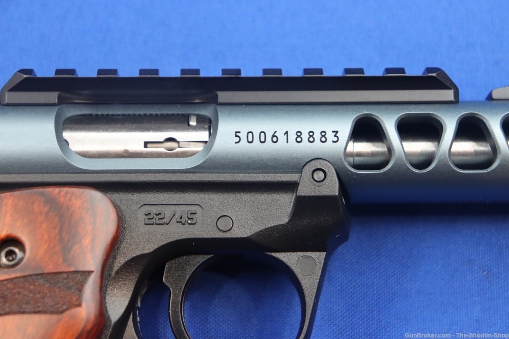 Ruger Model MARK IV 22/45 LITE Pistol MKIV Diamond Gray 43921 DELUXE WOOD-img-9