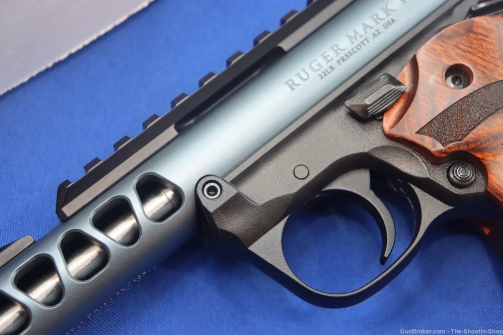 Ruger Model MARK IV 22/45 LITE Pistol MKIV Diamond Gray 43921 DELUXE WOOD-img-3