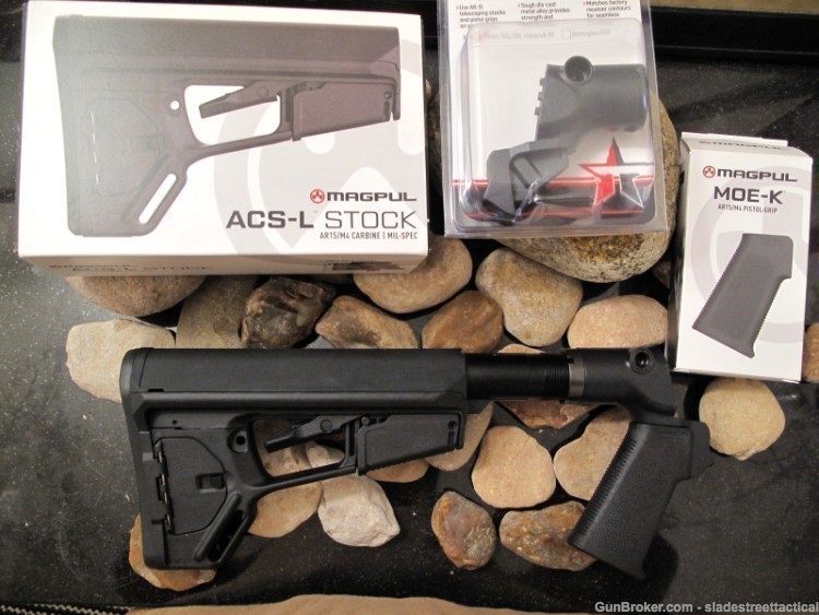 Mossberg 500 Magpul ACS + TacStar MILLED Tactical Kit Fits 6 Position Stock-img-7